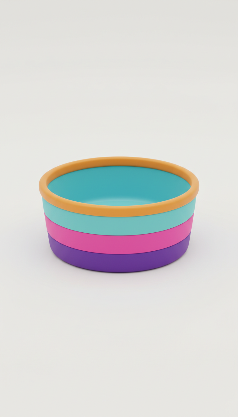 Sky Splash Silicone Pet Bowl