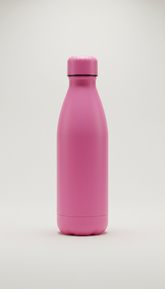 Insulated Water Bottle in Bubblegum Pink