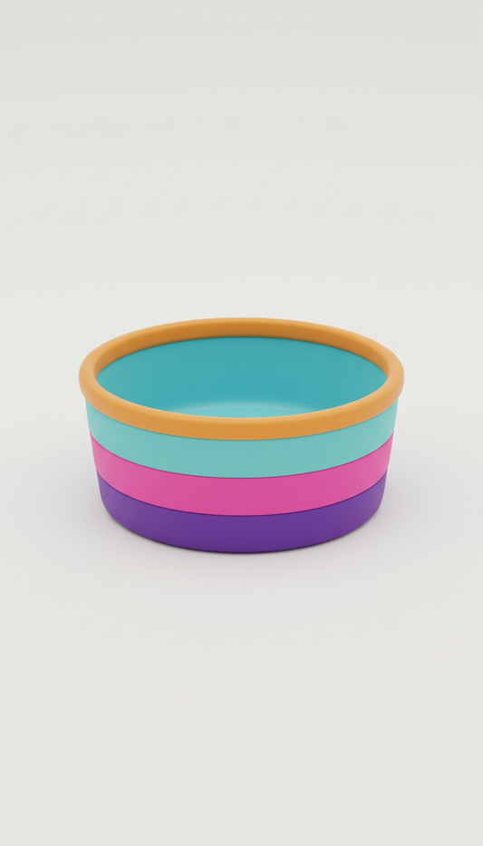 Sky Splash Silicone Pet Bowl